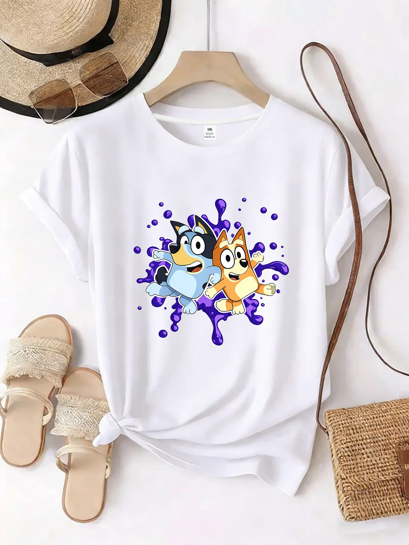 【WZM10663】Creative cartoon pattern printed plus size women's round neck Tee summer casual short sleeved street fashion versatile
【WZM10663】Creative cartoon pattern printed plus size women's round neck Tee summer casual short sleeved street fashion versatile