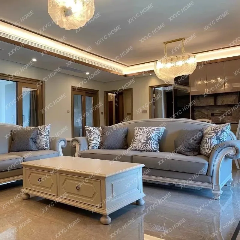 Q Living room solid wood coffee table living room combination ash wood villa furniture
Q Living room solid wood coffee table living room combination ash wood villa furniture