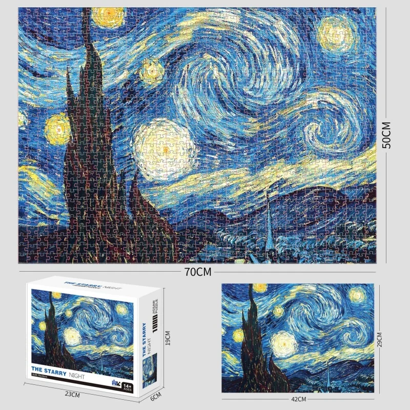 Starry Night Puzzle 1000 Pieces Van Gogh Mini Puzzle Canvas Wall Art Puzzles For Adults Office Artwork For Living Room Bedroom
Starry Night Puzzle 1000 Pieces Van Gogh Mini Puzzle Canvas Wall Art Puzzles For Adults Office Artwork For Living Room Bedroom