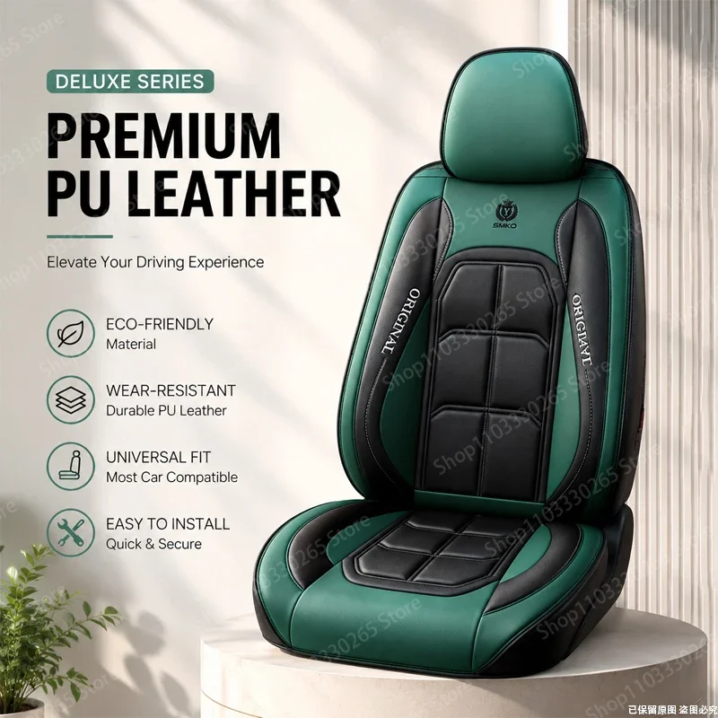 Luxury PU Leather Car Seat Protectors, Durable & Easy to Clean, Universal Fit for Sedans, SUVs & Trucks
Luxury PU Leather Car Seat Protectors, Durable & Easy to Clean, Universal Fit for Sedans, SUVs & Trucks