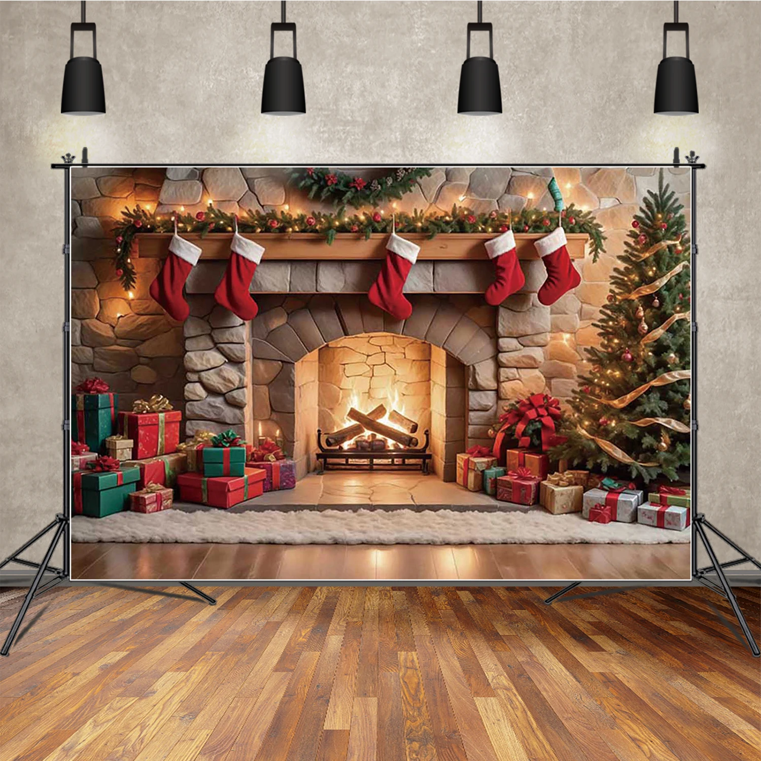 MOON.QG Christmas Decoration Background Fireplace Brick Red Sock Gifts Custom Backdrop Photography Accessories Shooting Props
MOON.QG Christmas Decoration Background Fireplace Brick Red Sock Gifts Custom Backdrop Photography Accessories Shooting Props