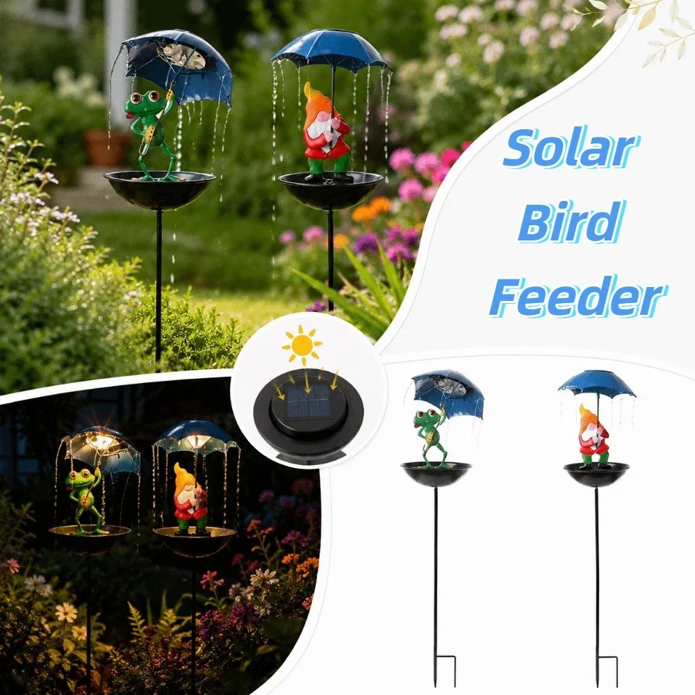 Premium Metal Material Outdoor Solar Bird Feeder Solid Construction Soft Landscape Lighting Metal Ground Stake Feeder
Premium Metal Material Outdoor Solar Bird Feeder Solid Construction Soft Landscape Lighting Metal Ground Stake Feeder