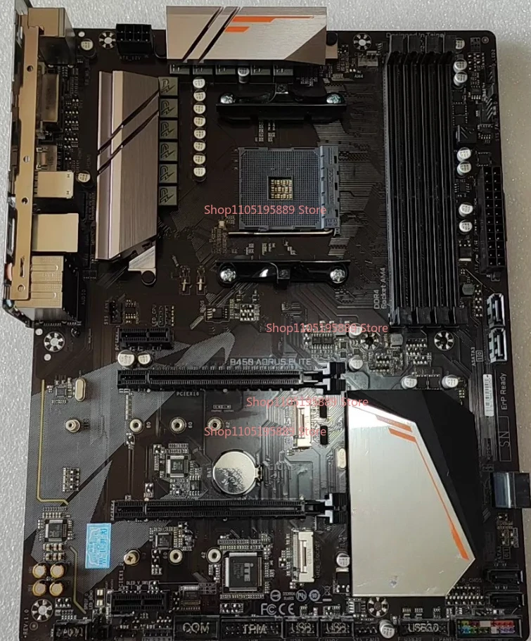 Материнская плата для настольного компьютера Gigabyte B450 AORI ELITE, интерфейс AM4, два слота M.2
Материнская плата для настольного компьютера Gigabyte B450 AORI ELITE, интерфейс AM4, два слота M.2