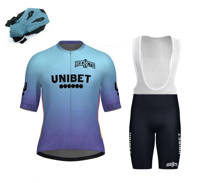 LASER CUT 2025 Unibet Tietema Rockets TEAM SHORT SLEEVE CYCLING JERSEY +BIB SHORTS With 7H High Quality Pad
LASER CUT 2025 Unibet Tietema Rockets TEAM SHORT SLEEVE CYCLING JERSEY +BIB SHORTS With 7H High Quality Pad
