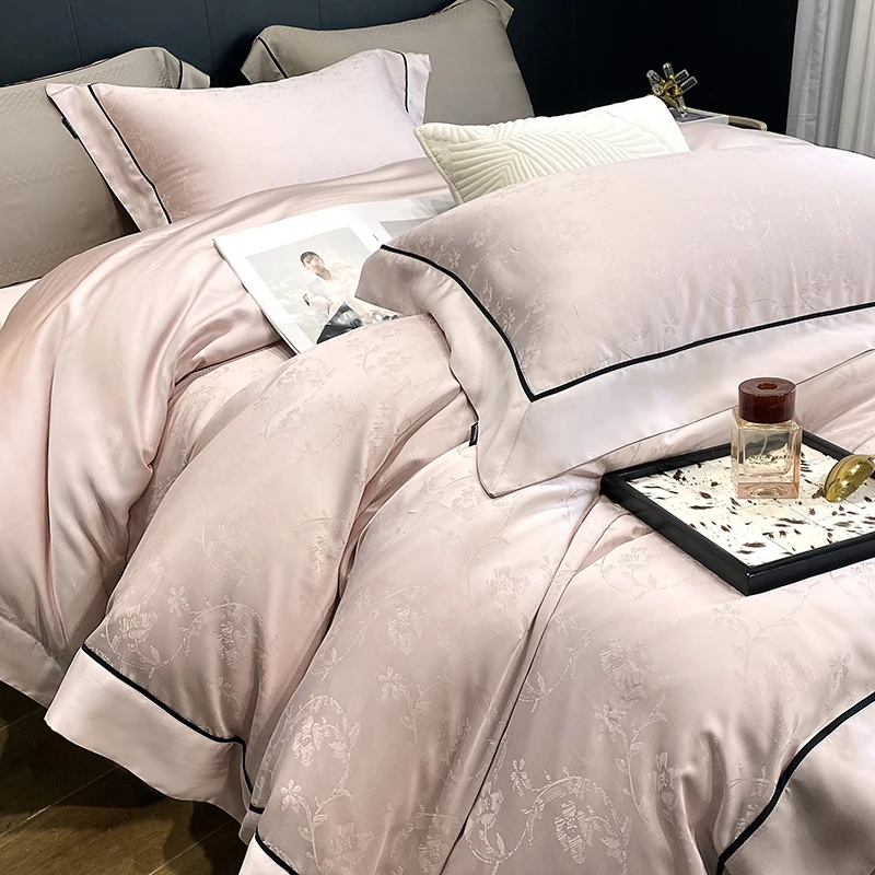 Lyocell Soft Silky Breathable Bedding Set, Jacquard, Natural, Skin Friendly, Duvet Cover Set, Bed Sheet, Pillowcases, 800TC
Lyocell Soft Silky Breathable Bedding Set, Jacquard, Natural, Skin Friendly, Duvet Cover Set, Bed Sheet, Pillowcases, 800TC
