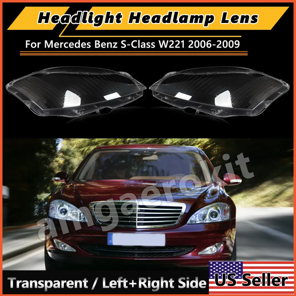 For Mercedes S-Class W221 2006-2009 A Pair Headlight Lens Clear Cover S500 S550
For Mercedes S-Class W221 2006-2009 A Pair Headlight Lens Clear Cover S500 S550