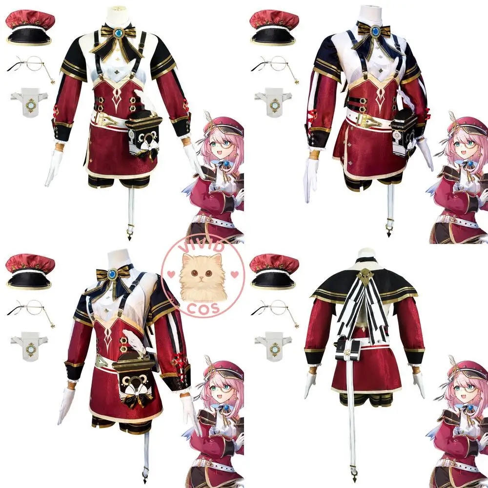 Genshin Impact Cosplay Costume Game Anime Charlotte Red Clothes Full Set for Women's Cosplay Outfit Halloween Comic Con Party
Genshin Impact Cosplay Costume Game Anime Charlotte Red Clothes Full Set for Women's Cosplay Outfit Halloween Comic Con Party