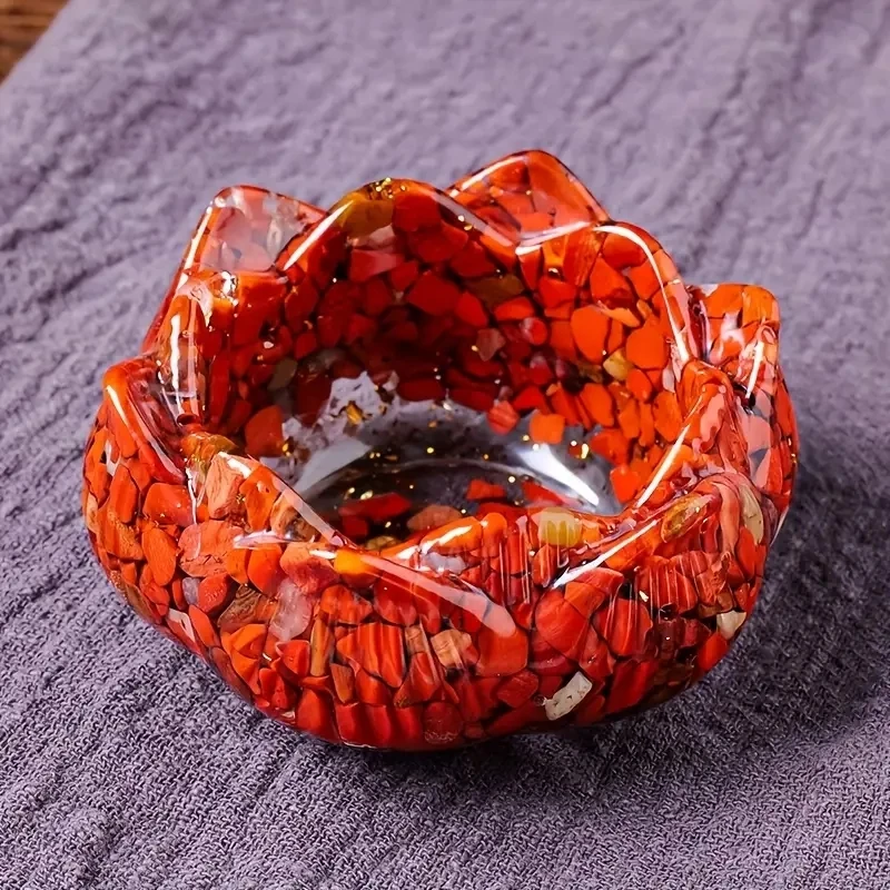 1pc Natural Crystal Resin for Lotus Base for Lotus Bowl, Home Decor Ornament with Irregular Cracked Stone and Small Chips
1pc Natural Crystal Resin for Lotus Base for Lotus Bowl, Home Decor Ornament with Irregular Cracked Stone and Small Chips
