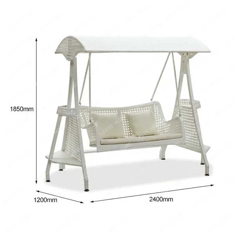 HMJOutdoor courtyard imitation rattan wrought iron swing rocking chair hanging chair double triple rattan chair garden terrace
HMJOutdoor courtyard imitation rattan wrought iron swing rocking chair hanging chair double triple rattan chair garden terrace