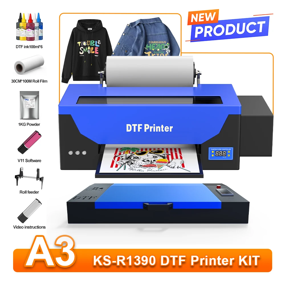 A3 DTF Printer R1390 DTF Impresora For T Shirt DTF Printing Machine a3 DTF Transfer Film Printer For T-Shirt Clothes DTF Printer
A3 DTF Printer R1390 DTF Impresora For T Shirt DTF Printing Machine a3 DTF Transfer Film Printer For T-Shirt Clothes DTF Printer