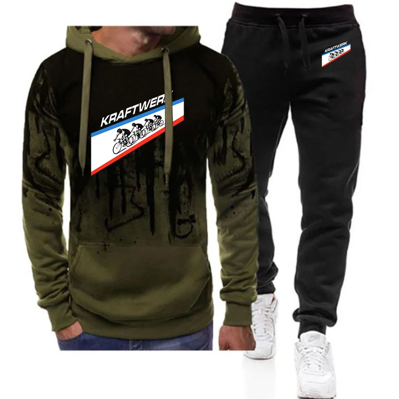 Kraftwerk Logo Print 2026 Fashion Eye-catching Gradient Color Suits Spring And Autumn Men's Hoodies+Long Pants Set
Kraftwerk Logo Print 2026 Fashion Eye-catching Gradient Color Suits Spring And Autumn Men's Hoodies+Long Pants Set