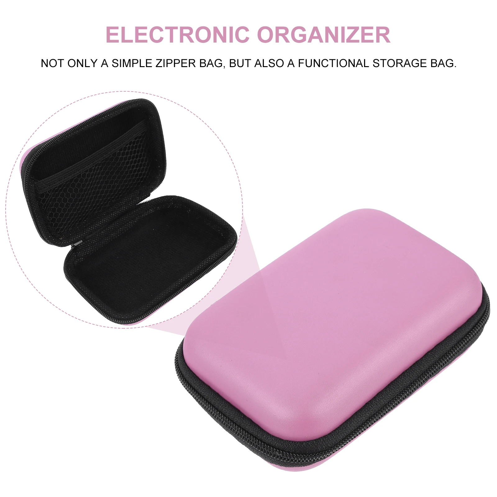 Digital Storage Bag 2 Pcs PU Cable Organizer Case Premium Zipper Mesh Pockets Elastic Loops Travel Storage Bags Cord
Digital Storage Bag 2 Pcs PU Cable Organizer Case Premium Zipper Mesh Pockets Elastic Loops Travel Storage Bags Cord