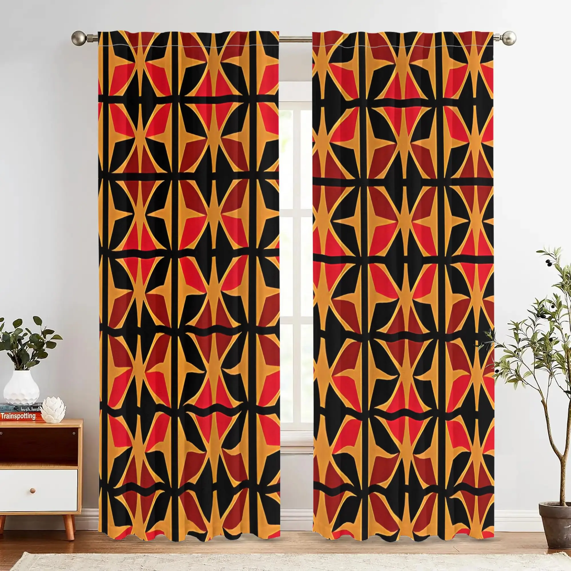 Abstract geometric tribal pattern Print Drapes Room Darkening Window Curtains Home Decor,Rod Pocket Blackout Curtains Bedroom
Abstract geometric tribal pattern Print Drapes Room Darkening Window Curtains Home Decor,Rod Pocket Blackout Curtains Bedroom