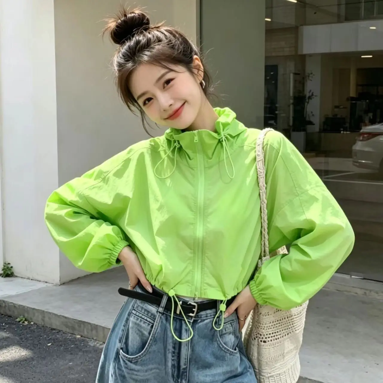 Korean Sun Protection Clothing Jacket Female2026Summer New Sunscreens Coat Stand Collar Outwear Light Breathable Overwear Ladies
Korean Sun Protection Clothing Jacket Female2026Summer New Sunscreens Coat Stand Collar Outwear Light Breathable Overwear Ladies