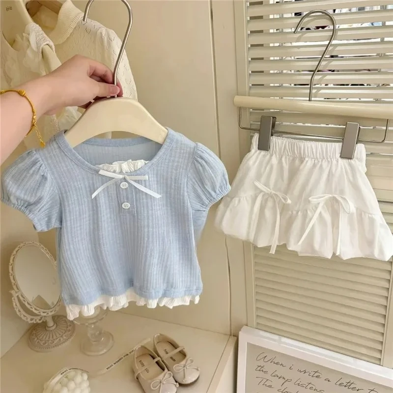 Girls Sweet Princess Sets Summer Kids Short Sleeve Clothes Suits Baby T-Shirt+Skirt 2Pcs Children Fashion Outfits 2-6 Years
Girls Sweet Princess Sets Summer Kids Short Sleeve Clothes Suits Baby T-Shirt+Skirt 2Pcs Children Fashion Outfits 2-6 Years