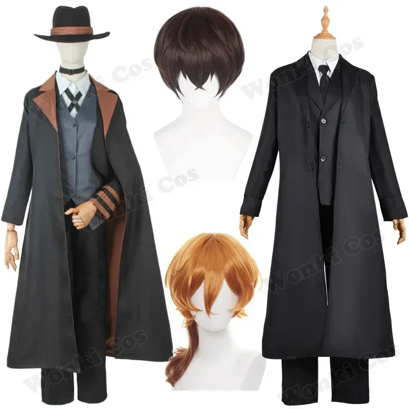Anime Dazai Osamu Cosplay Costume Wig Hair Nakahara Chuya Nakajima Atsushi Akiko Yosano Ryunosuke Akutagawa Cosplay Outfits
Anime Dazai Osamu Cosplay Costume Wig Hair Nakahara Chuya Nakajima Atsushi Akiko Yosano Ryunosuke Akutagawa Cosplay Outfits