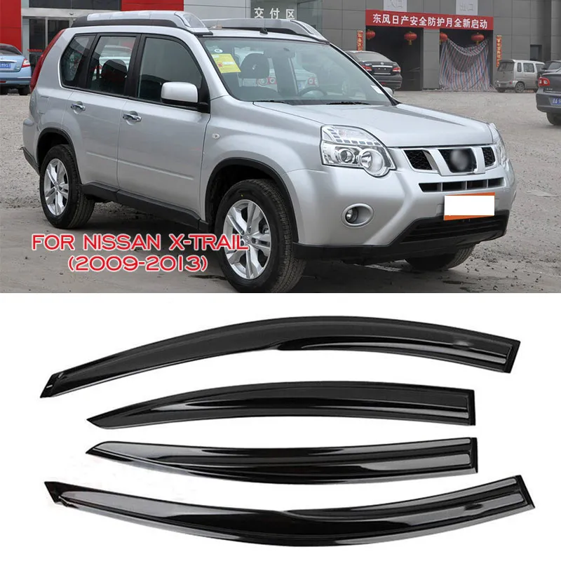 Дефлекторы окон (ветровики) для Nissan X-TRAIL 2009-2013, защита от солнца и дождя, самоклеящиеся
Дефлекторы окон (ветровики) для Nissan X-TRAIL 2009-2013, защита от солнца и дождя, самоклеящиеся
