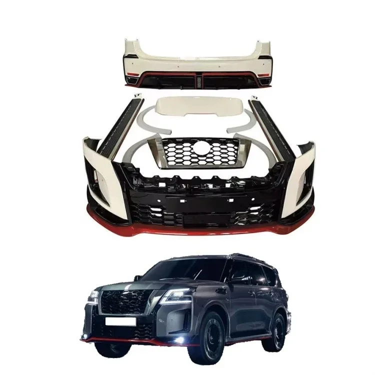 Nismo Style Body Kit for Patrol Y62 2016-2020 New Condition Front and Rear Bumpers Car Exterior Accessories
Nismo Style Body Kit for Patrol Y62 2016-2020 New Condition Front and Rear Bumpers Car Exterior Accessories