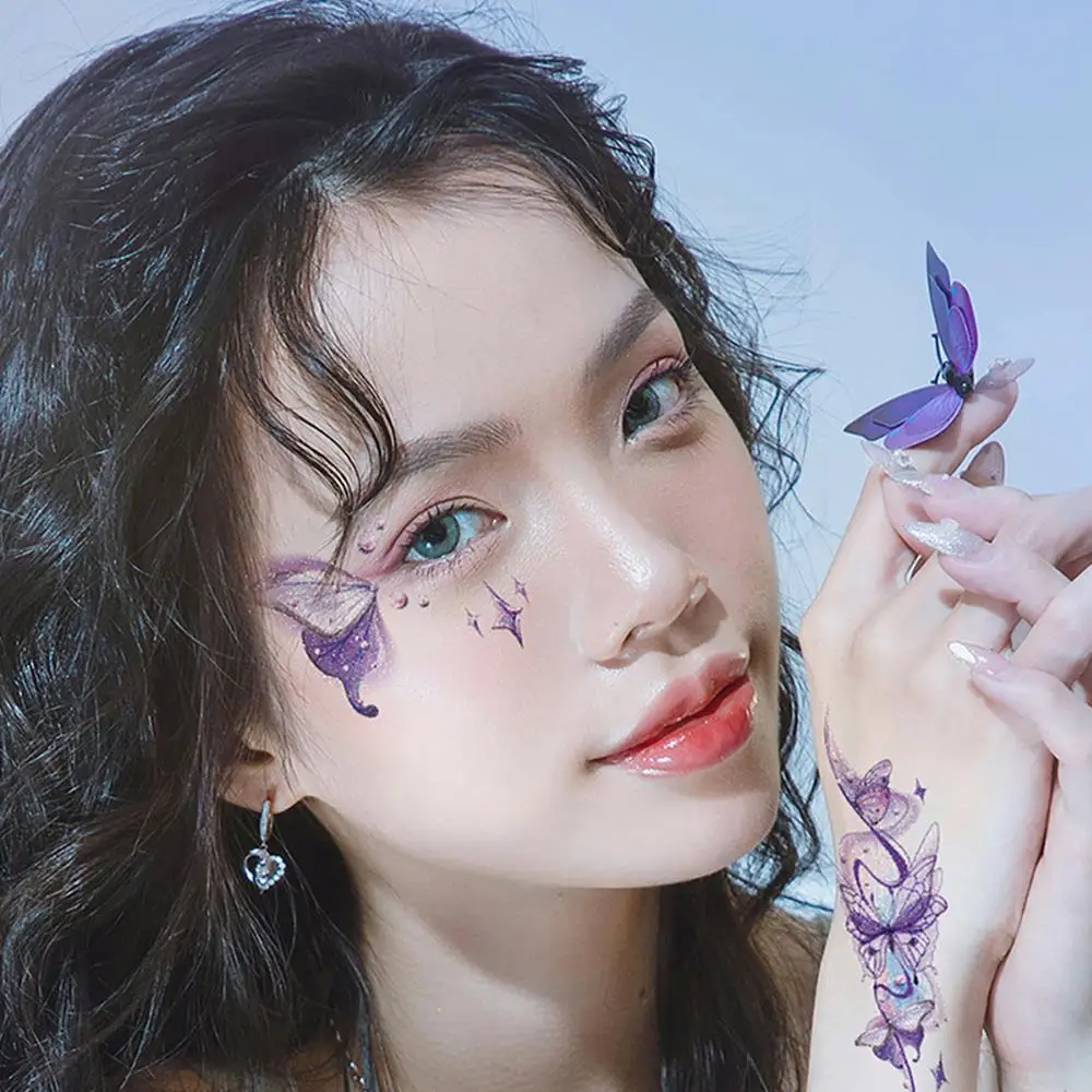 Glitter Powder Butterfly Tattoo Temporary Stickers Waterproof Face Tattoo Glitter Girls Fairy Princess Party Body Arm Art Tattoo
Glitter Powder Butterfly Tattoo Temporary Stickers Waterproof Face Tattoo Glitter Girls Fairy Princess Party Body Arm Art Tattoo