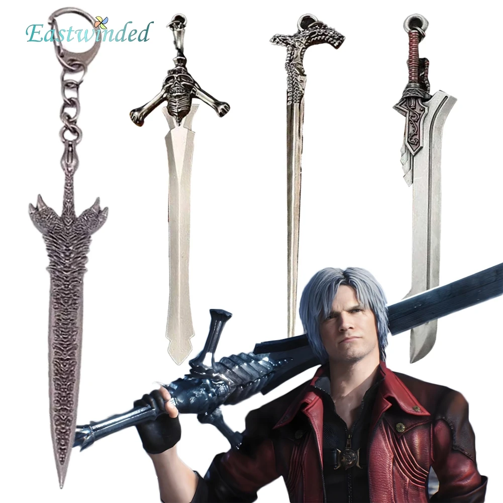 Set Game DMC 5 Rebellion Key Chain Dante Cosplay Costume Accessories Weapon Pendant Men Disguise Halloween Carnival Party Prop
Set Game DMC 5 Rebellion Key Chain Dante Cosplay Costume Accessories Weapon Pendant Men Disguise Halloween Carnival Party Prop