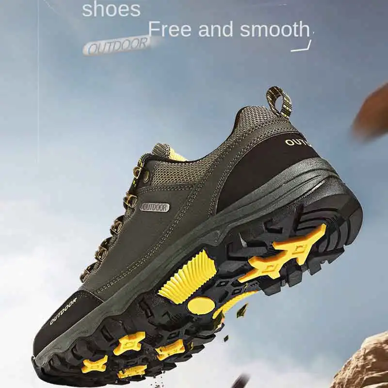 Мужские осенние новые уличные походные туфли на шнуровке с низким берцем, нескользящие и износостойкие повседневные кроссовки
Мужские осенние новые уличные походные туфли на шнуровке с низким берцем, нескользящие и износостойкие повседневные кроссовки