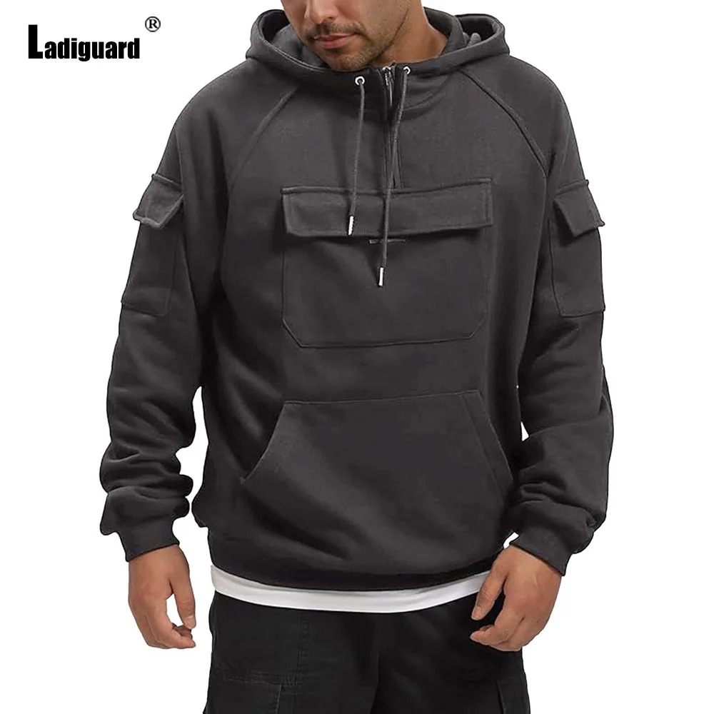 Men Casual Cargo Sweatshirt Men's Stand Pocket Hoodies 2024 European Style Fashion Sweatshirts Mens Vintage Basic Pullovers New
Men Casual Cargo Sweatshirt Men's Stand Pocket Hoodies 2024 European Style Fashion Sweatshirts Mens Vintage Basic Pullovers New