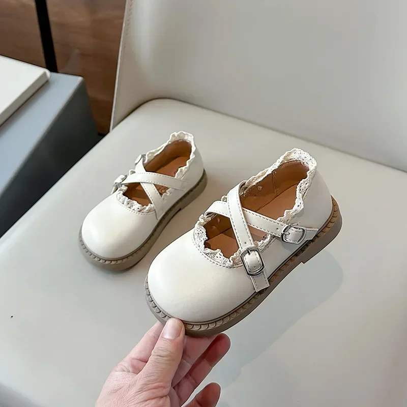 Girls Princess Leather Shoes Lolita Style Kids Party Shoes Fashion Chic Elegant Children Causal Flat Shoes Black Beige Versatile
Girls Princess Leather Shoes Lolita Style Kids Party Shoes Fashion Chic Elegant Children Causal Flat Shoes Black Beige Versatile