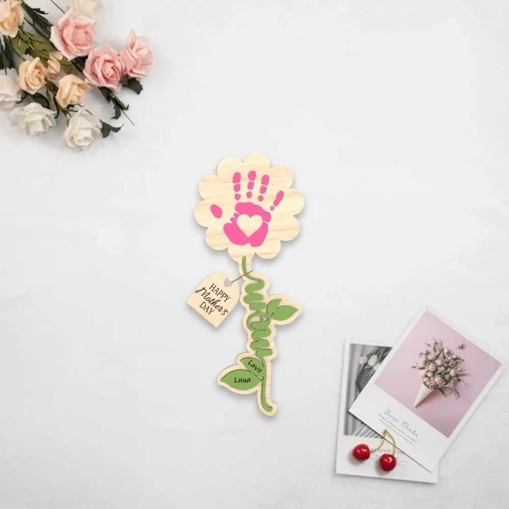 Artistic Hand Painted Mother's Day Plaque Ornament Mom Gifts Hand Print DIY Sign Decoration Flower Table Decor Fun Activity
Artistic Hand Painted Mother's Day Plaque Ornament Mom Gifts Hand Print DIY Sign Decoration Flower Table Decor Fun Activity