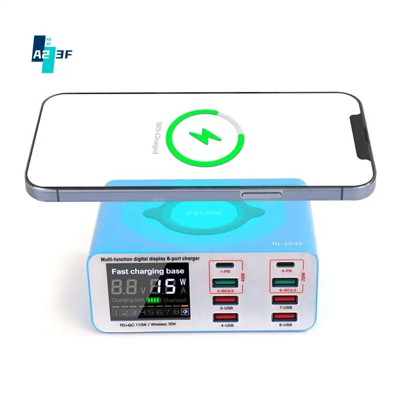 A23F-RELIFE RL-304S Smart 8 + 1 порта USB-зарядное устройство с цифровым дисплеем для всех мобильных телефонов и зарядки планшетов
A23F-RELIFE RL-304S Smart 8 + 1 порта USB-зарядное устройство с цифровым дисплеем для всех мобильных телефонов и зарядки планшетов