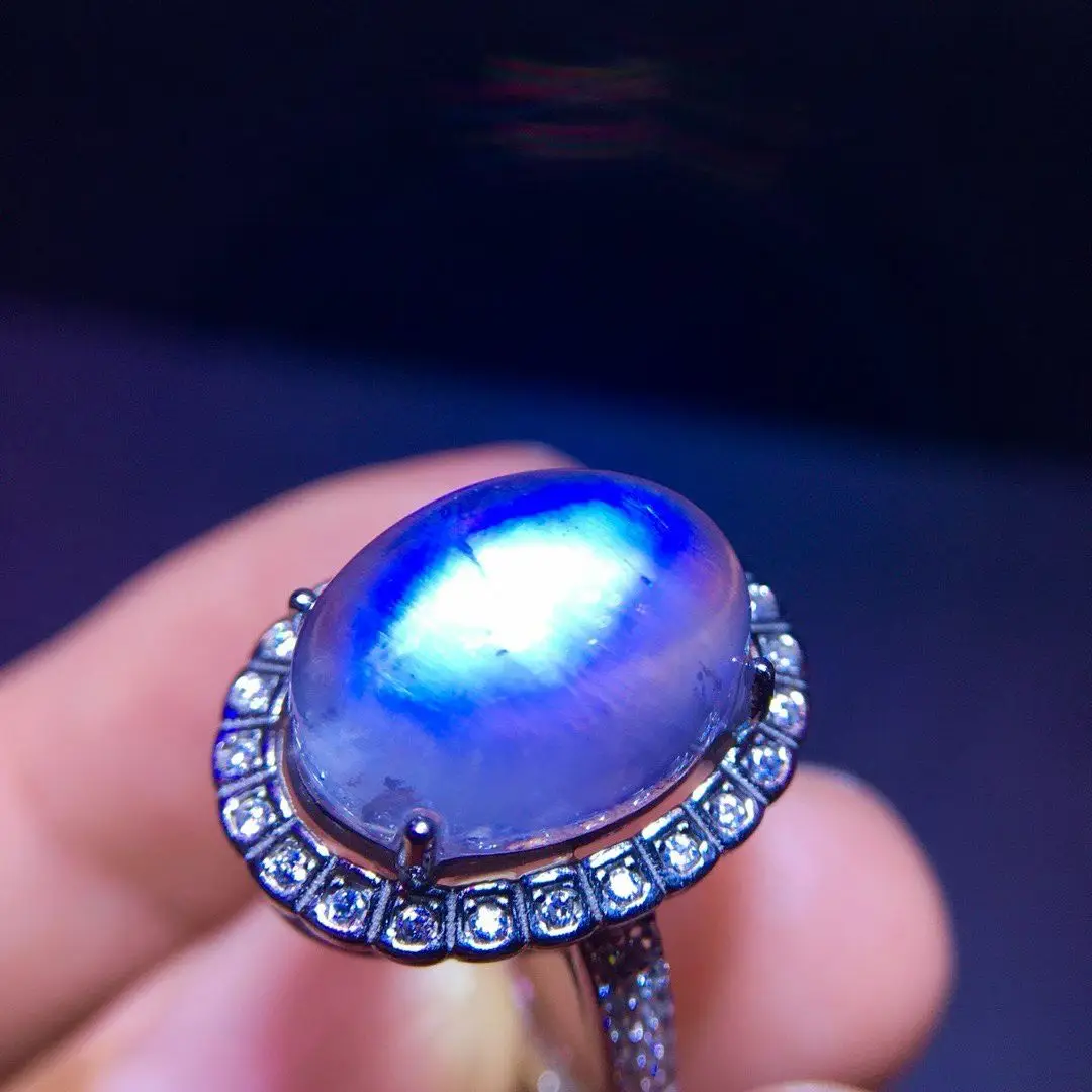 Moonstone Natural Blue Moonstone Adjustable Ring Jewelry Women Men Blue Bead Ring Fashion Stone AAAAAA
Moonstone Natural Blue Moonstone Adjustable Ring Jewelry Women Men Blue Bead Ring Fashion Stone AAAAAA