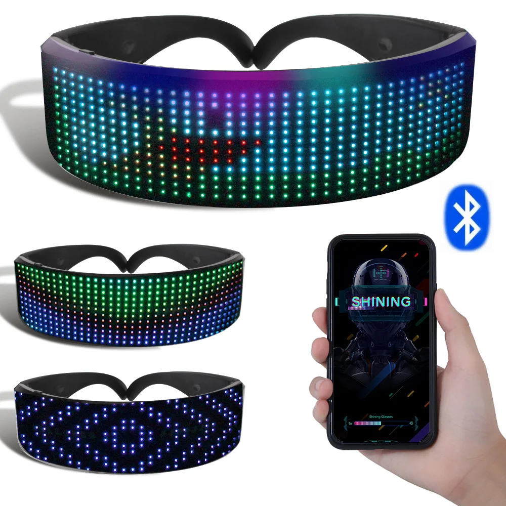 Bluetooth, светящиеся очки, реквизит для оформления фотографий, яркие электронные футуристические очки «сделай сам», светящиеся в темноте
Bluetooth, светящиеся очки, реквизит для оформления фотографий, яркие электронные футуристические очки «сделай сам», светящиеся в темноте