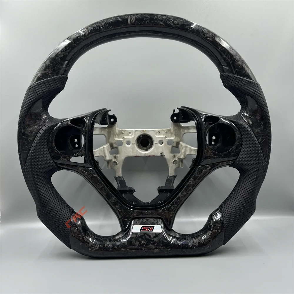 Customized black Forged Carbon Fiber Perforated Leather steering wheel For Honda Civic 9th 2012 2013 2014 2015
Customized black Forged Carbon Fiber Perforated Leather steering wheel For Honda Civic 9th 2012 2013 2014 2015