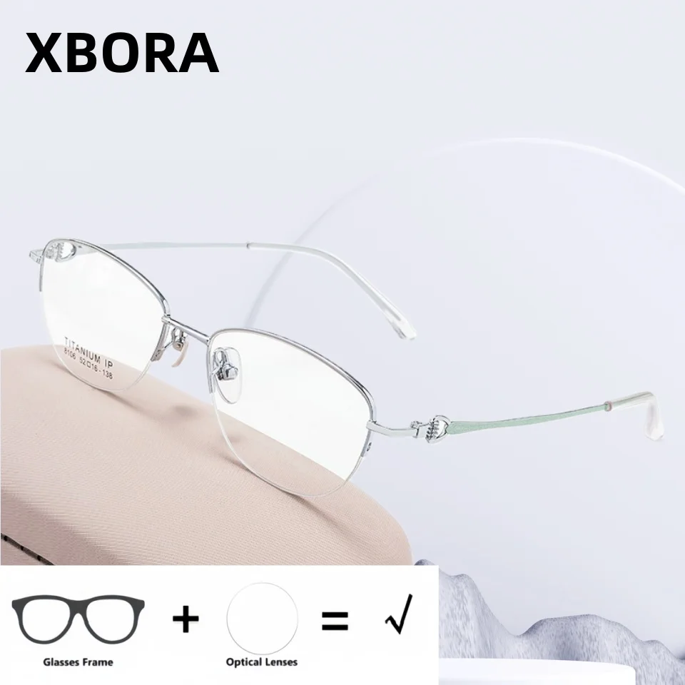 XBORA Hot Sale Retro Half Rim Small Size Women Eyeglasses Elegant Fashion Optical Frame Myopia Hyperopia Prescription 8106DY
XBORA Hot Sale Retro Half Rim Small Size Women Eyeglasses Elegant Fashion Optical Frame Myopia Hyperopia Prescription 8106DY