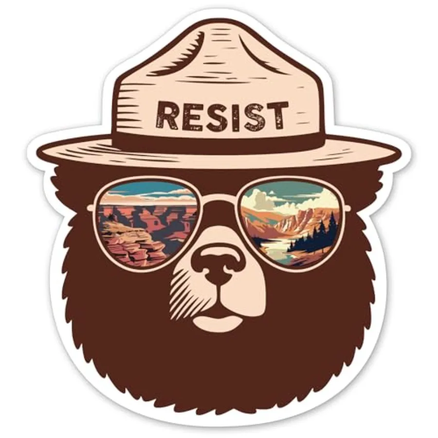 Funny Smokey The Bear Sticker, Smokey The Bear Resist Bumper Stickers for Car Truck Laptop, Firefighting Wildfires Camping Stic
Funny Smokey The Bear Sticker, Smokey The Bear Resist Bumper Stickers for Car Truck Laptop, Firefighting Wildfires Camping Stic