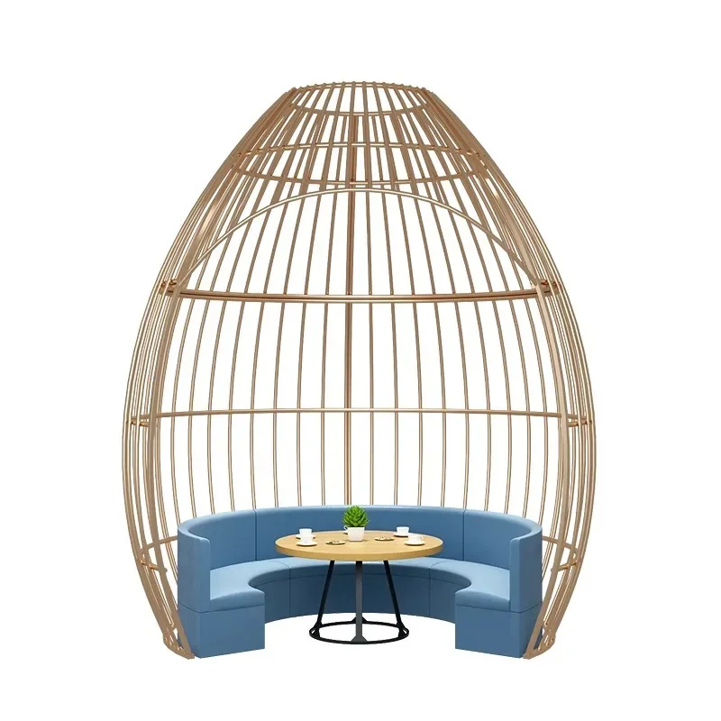 Internet celebrity restaurant creative birdcage modeling card seat outdoor villa garden metal birdcage sofa wrought iron decora
Internet celebrity restaurant creative birdcage modeling card seat outdoor villa garden metal birdcage sofa wrought iron decora