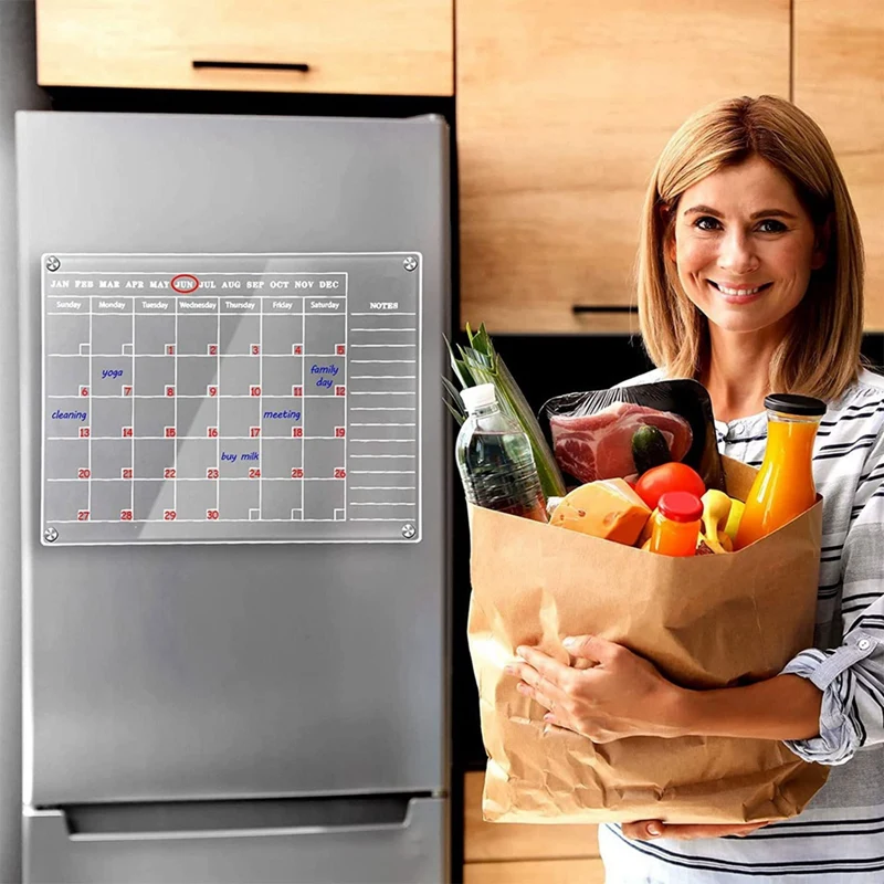 1 PCS Personalized Acrylic Wall Calendar Magnetic Acrylic Calendar Board Personalized Dry Clean Board Transparent
1 PCS Personalized Acrylic Wall Calendar Magnetic Acrylic Calendar Board Personalized Dry Clean Board Transparent