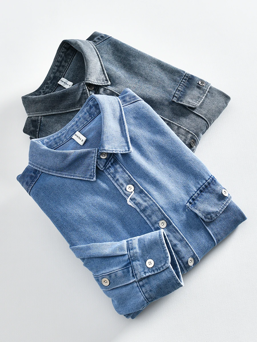 American Workwear Style Men's Long Sleeve Denim Shirt Comfortable Washed Cotton Casual Retro Fashion Autumn New Arrival
American Workwear Style Men's Long Sleeve Denim Shirt Comfortable Washed Cotton Casual Retro Fashion Autumn New Arrival