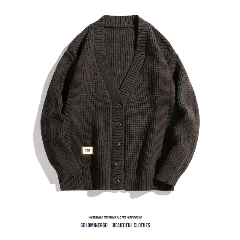 Retro American V-ne Open Cardigan Sweater Men's Autumn Winter Loose Pure Color Lazy Sle Knitted irt Polyester Fiber
Retro American V-ne Open Cardigan Sweater Men's Autumn Winter Loose Pure Color Lazy Sle Knitted irt Polyester Fiber