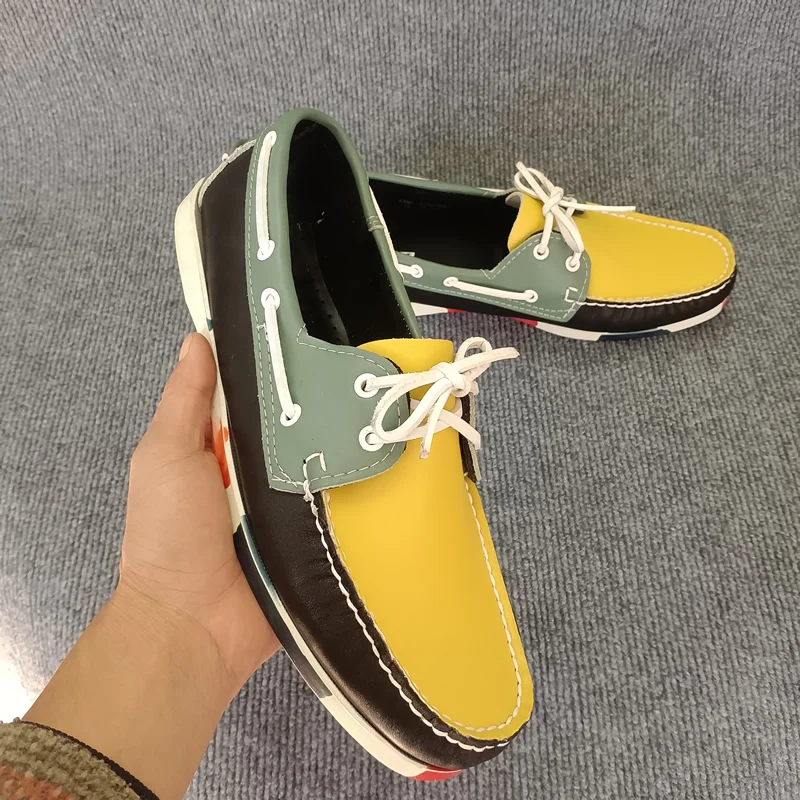 Handmade Genuine Leather Boat Shoes Women Men Casual Shoes Brand Luxury Loafers Men Moccasins Portland Shoes
Handmade Genuine Leather Boat Shoes Women Men Casual Shoes Brand Luxury Loafers Men Moccasins Portland Shoes