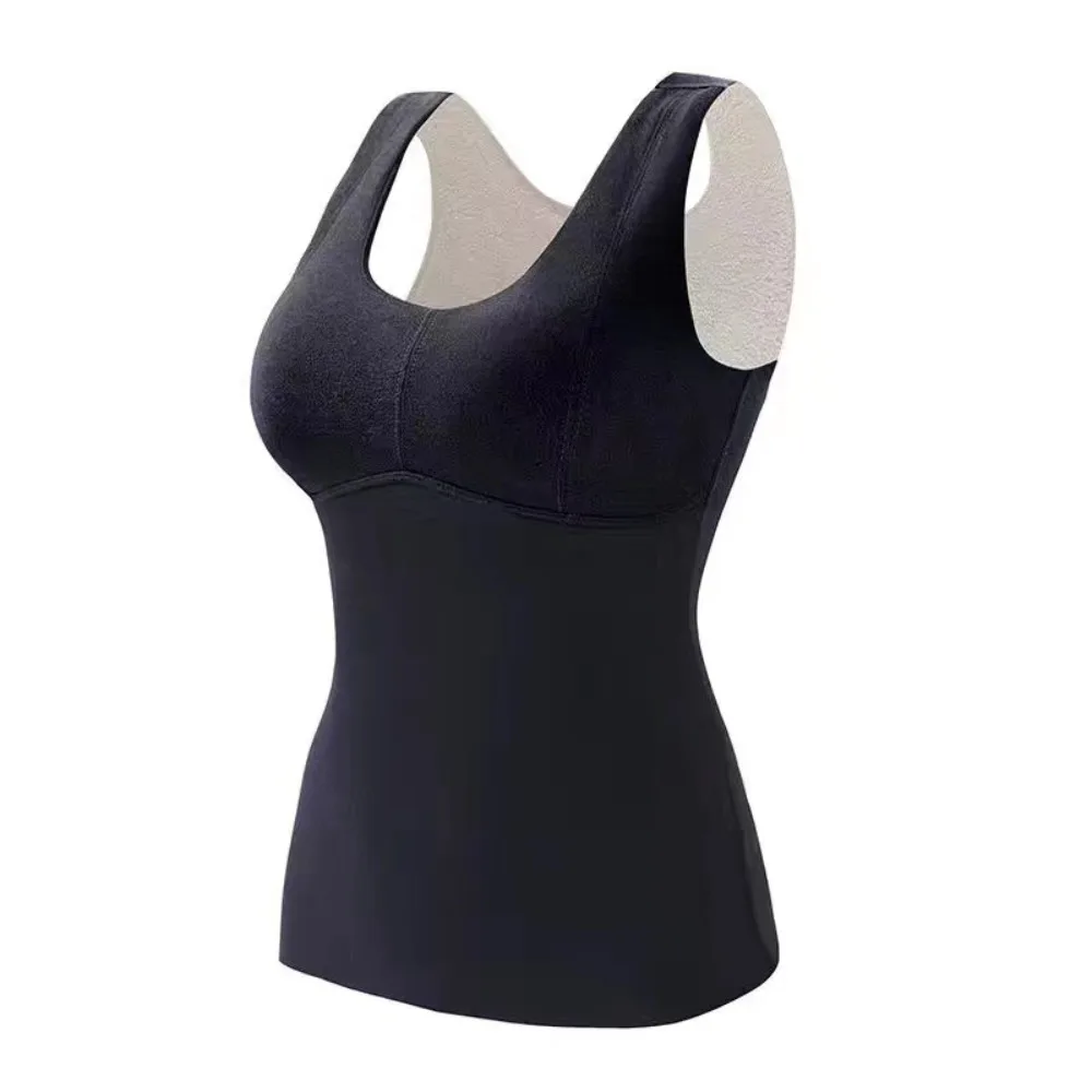 Breathable Solid Color Seamless Thermal Vest With Pads V-neck Plush Camisoles Women Waistcoat Warm Velvet Tank Tops Autumn
Breathable Solid Color Seamless Thermal Vest With Pads V-neck Plush Camisoles Women Waistcoat Warm Velvet Tank Tops Autumn