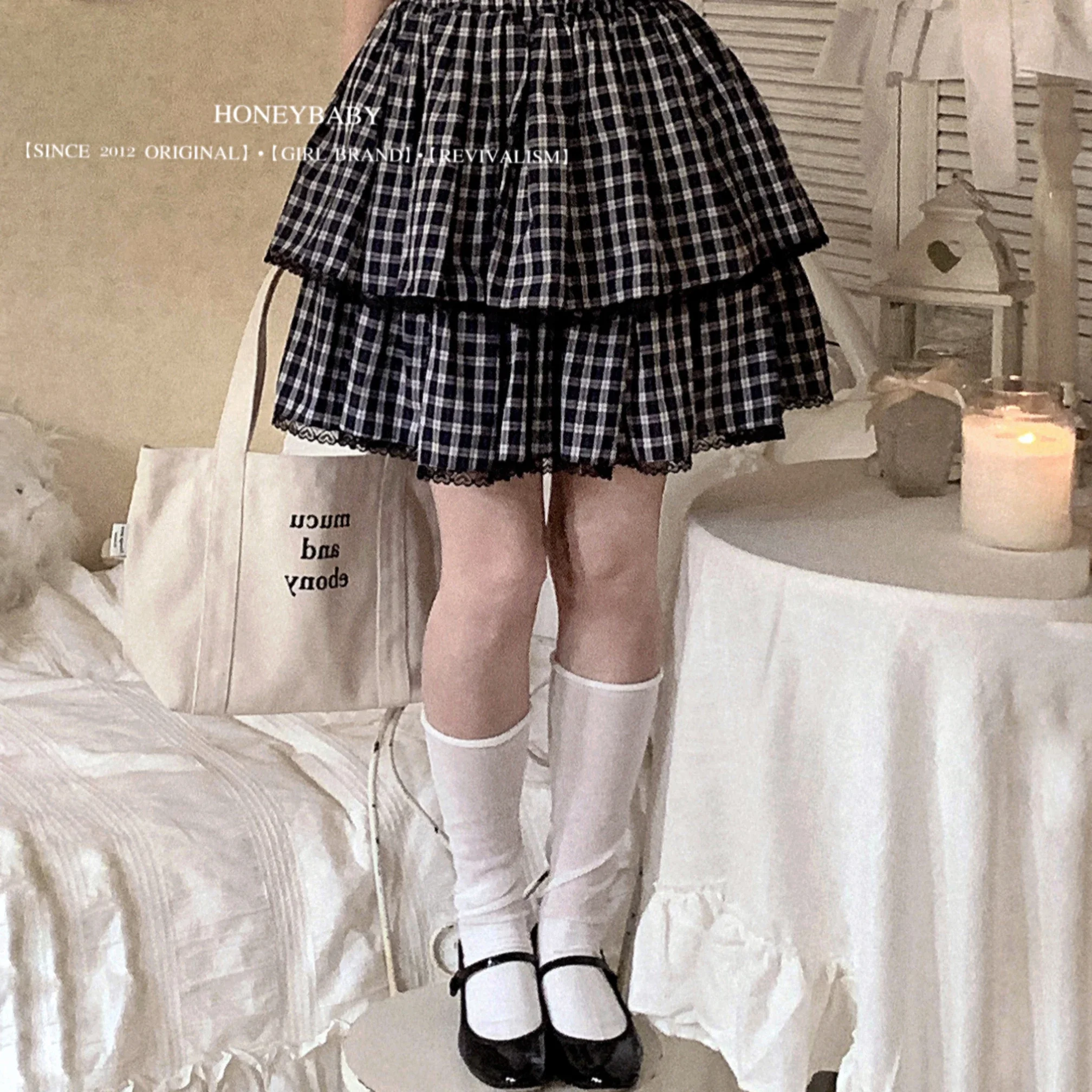New Japanese Harajuku Cool Girl Fashion Blue White Plaid Skirts Female Lolita Temperament Slim Sweet Kawaii Lace Skirts
New Japanese Harajuku Cool Girl Fashion Blue White Plaid Skirts Female Lolita Temperament Slim Sweet Kawaii Lace Skirts