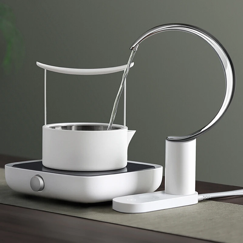 Tea set, electric ceramic stove, west pot, teapot, crescent water dispenser, simple second-generation Guanshan tea
Tea set, electric ceramic stove, west pot, teapot, crescent water dispenser, simple second-generation Guanshan tea