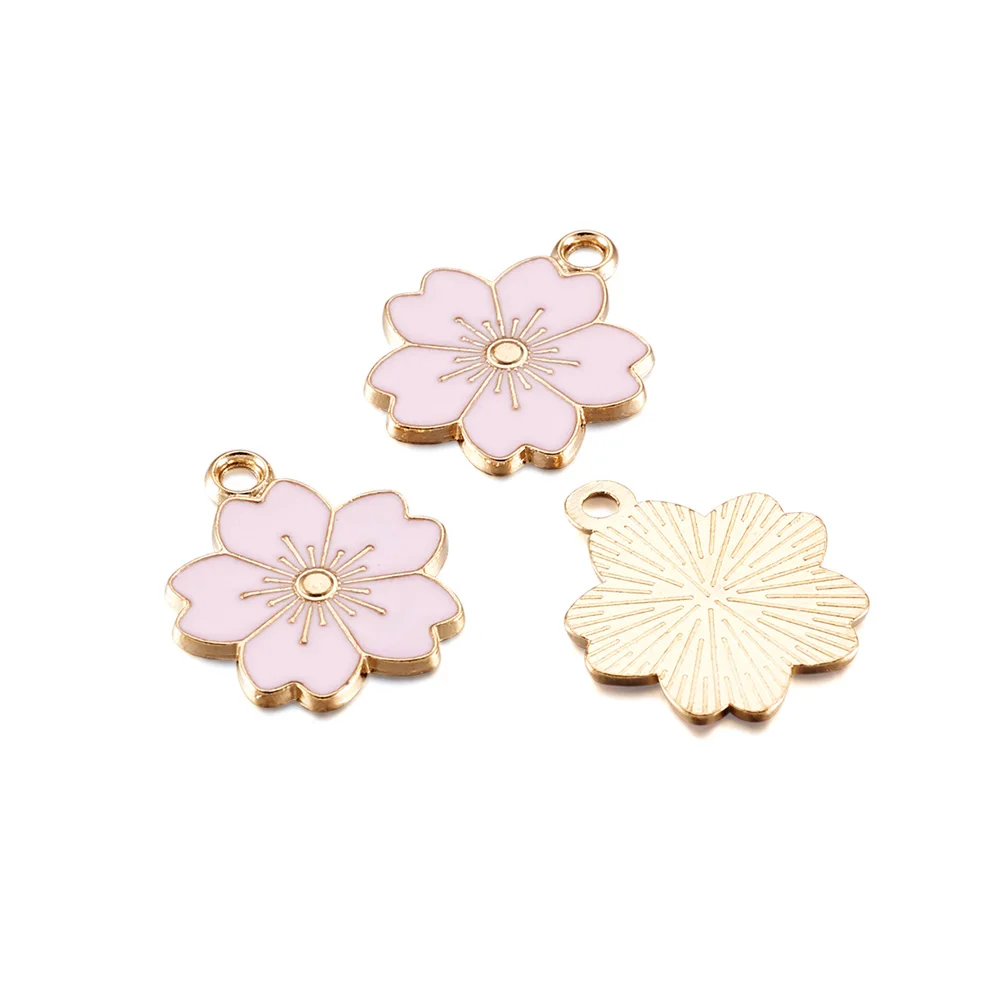 100Pcs Enamel Sakura Flower Charms Alloy Drop Oil Pendants for Jewelry Making Earrings Necklace Bracelet Chains DIY Accessories
100Pcs Enamel Sakura Flower Charms Alloy Drop Oil Pendants for Jewelry Making Earrings Necklace Bracelet Chains DIY Accessories