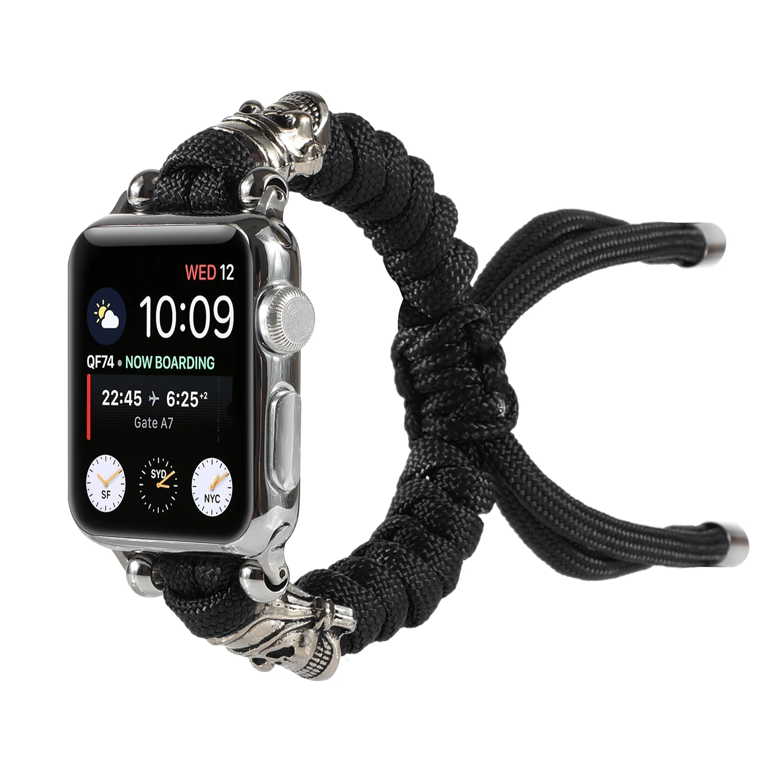 Nylon Strap for Apple Watch band bracelet Skull BeadedHand for iwatch87654321SE Ultra38 40 41 42 44 45 49mm men and women wrist
Nylon Strap for Apple Watch band bracelet Skull BeadedHand for iwatch87654321SE Ultra38 40 41 42 44 45 49mm men and women wrist
