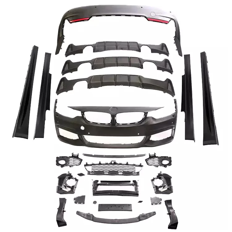 Body Kit Body Upgraded Product With Front Rear Bumper Side Skirt Fender Flare for 4 Series F36/32 Mt Style Kit
Body Kit Body Upgraded Product With Front Rear Bumper Side Skirt Fender Flare for 4 Series F36/32 Mt Style Kit