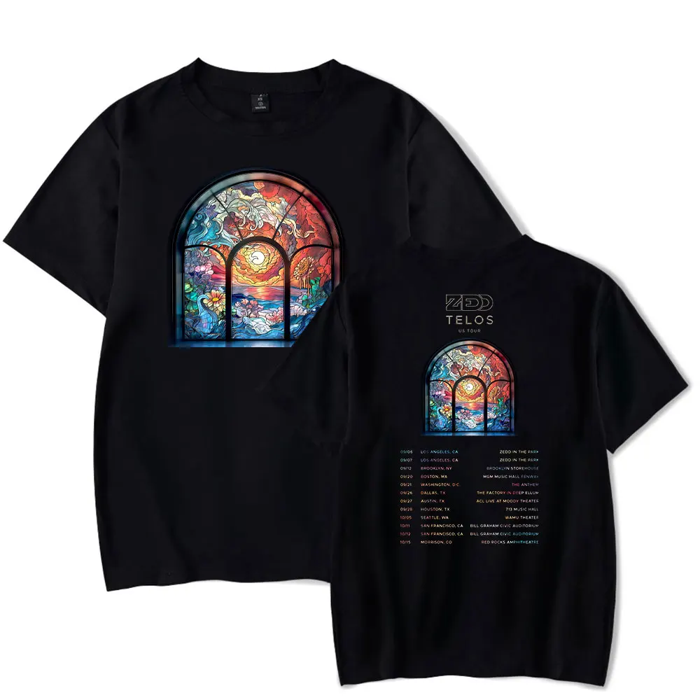Zedd Merch TELOS US TOUR футболка с круглым вырезом и коротким рукавом для мужчин и женщин Повседневная Уличная Одежда Футболка Топ
Zedd Merch TELOS US TOUR футболка с круглым вырезом и коротким рукавом для мужчин и женщин Повседневная Уличная Одежда Футболка Топ