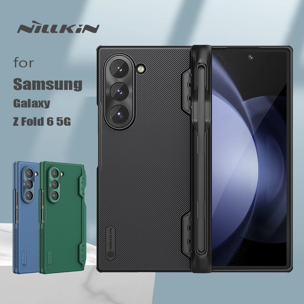 for Samsung Galaxy Z Fold 6 5G Case Nillkin Super Frosted Shield Case with Pen Holder for S-Pen 360 Protection Cover for Z Fold6
for Samsung Galaxy Z Fold 6 5G Case Nillkin Super Frosted Shield Case with Pen Holder for S-Pen 360 Protection Cover for Z Fold6