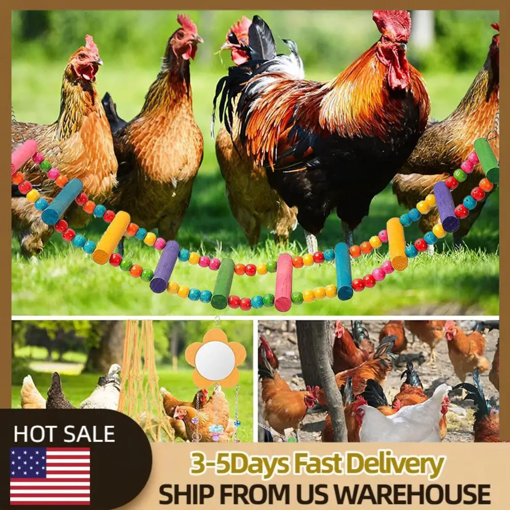 7PCS Chicken Toy Set with Wooden Hanging Feeder Hanging Feeder Bell Toys Parrot Playing Training Toys Rooster Hen Chick Toys
7PCS Chicken Toy Set with Wooden Hanging Feeder Hanging Feeder Bell Toys Parrot Playing Training Toys Rooster Hen Chick Toys