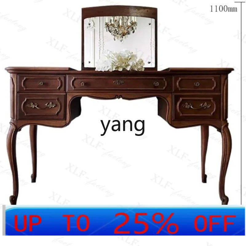 LTT French solid wood mirror dresser European carved old retro light luxury makeup table
LTT French solid wood mirror dresser European carved old retro light luxury makeup table