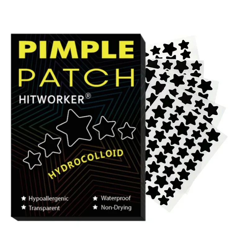 200Pcs Black Star Shaped Acne Pimple Patches, Cute Hydrocolloid Blemish Stickers, Invisible Spot Covers for Facial Skin Care
200Pcs Black Star Shaped Acne Pimple Patches, Cute Hydrocolloid Blemish Stickers, Invisible Spot Covers for Facial Skin Care